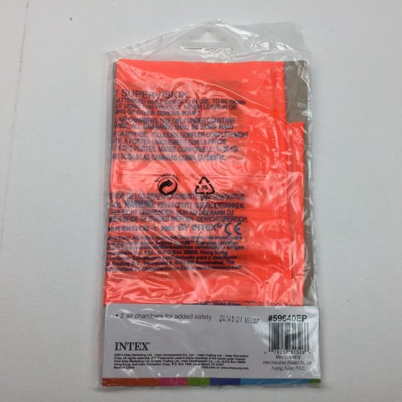 Intex Arm Band Pool Floaties Bright Orange 3-6 Years Swim Safety 2 Ari Chambers - Picture 5 of 8